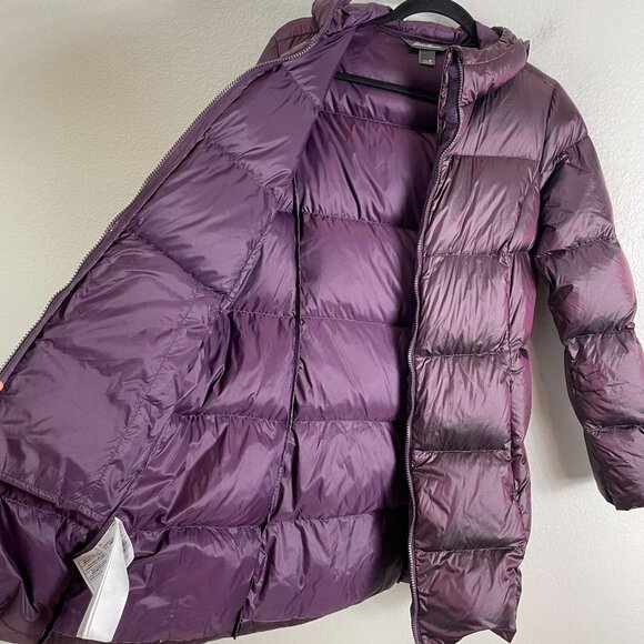 Eddie Bauer Womens Medium Down EB550 Puffer Coat Luna Peak Parka Hooded Jacket - Picture 8 of 11